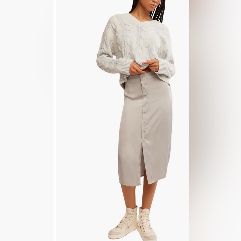 Free People Annalise Midi Skirt